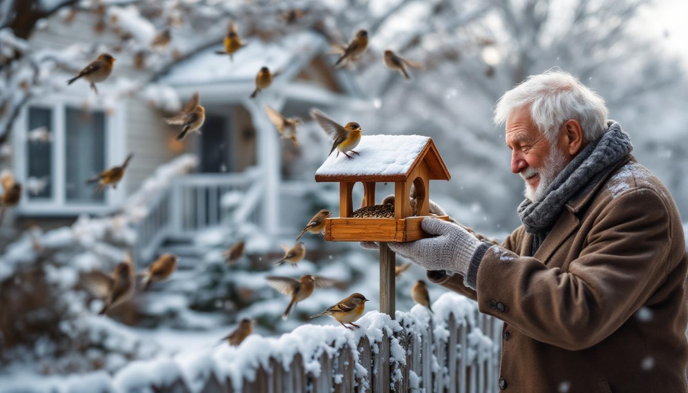 ontdek hoe dit eenvoudige wintergebaar elk jaar talloze vogels helpt overleven en geniet van de natuur in de koude maanden.