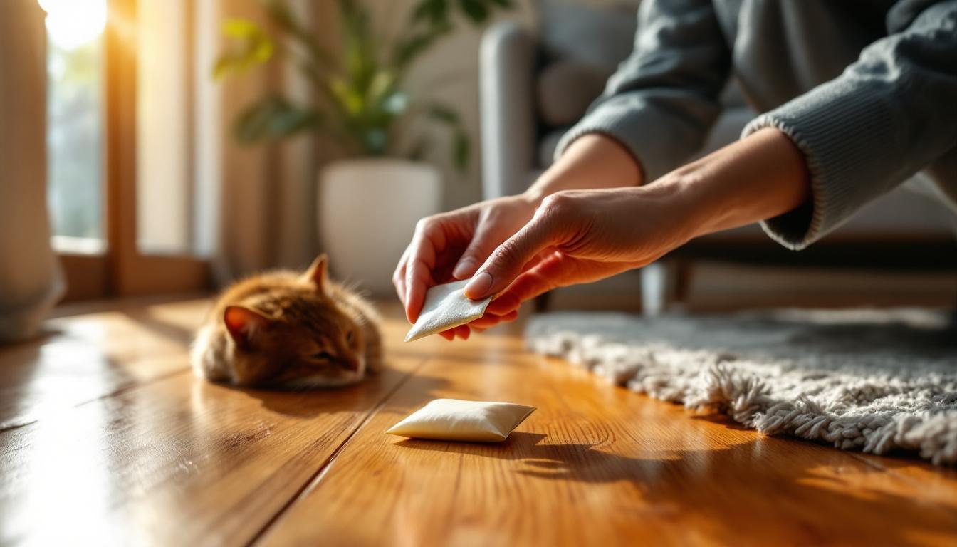 ontdek hoe een gebruikt theezakje krassen op houten vloeren effectief camoufleert en de natuurlijke uitstraling van uw vloer herstelt.