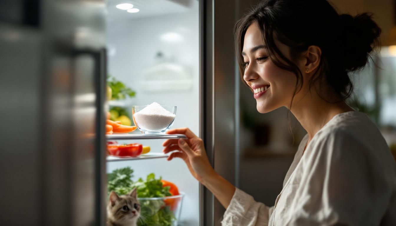 ontdek hoe zout in de koelkast onaangename geurtjes binnen enkele uren effectief neutraliseert en zorgt voor een frisse, schone geur.