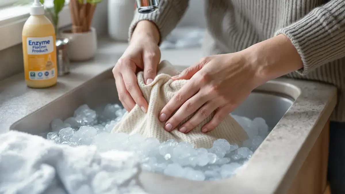 Het dagelijkse product dat een door het wassen gekrompen wollen trui kan uitrekken