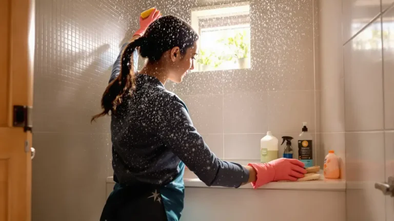 Een doelgerichte wekelijkse routine is voldoende om de badkamer schoon te houden