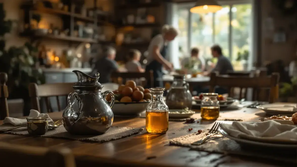 Duik in de fascinerende traditie van oma: de kom azijn op tafel.