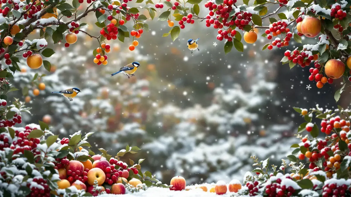 De feestelijke kerstvrucht: een echte vogelmagneet voor Engelse tuiniers in de winter.