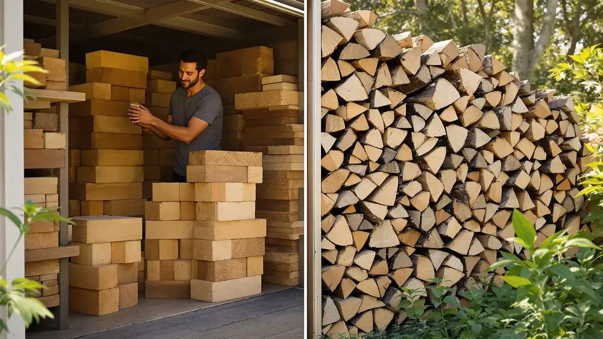 Geperste houtblokken of traditioneel hout: wat de cijfers zeggen over de kosten en de impact