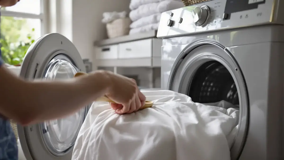 Hoe een eenvoudige tip voorkomt dat lakens in de droger in de knoop raken