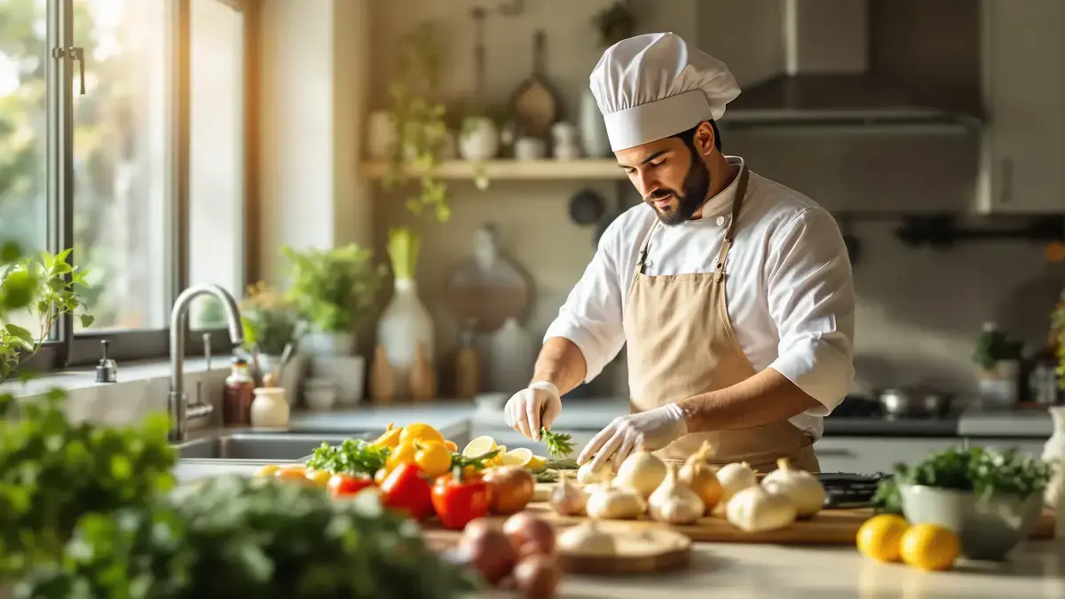 Dit gebaar van een kok laat de uiengeur verdwijnen zonder enig product