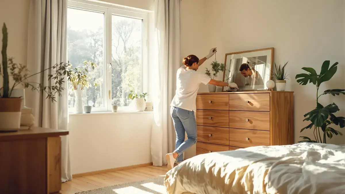 Een meubel in uw slaapkamer verplaatsen: een eenvoudige oplossing tegen vocht en schimmel