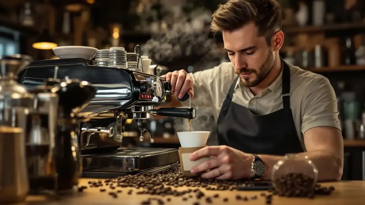 Een nauwkeurige afstelling voorkomt dat de koffie te bitter wordt
