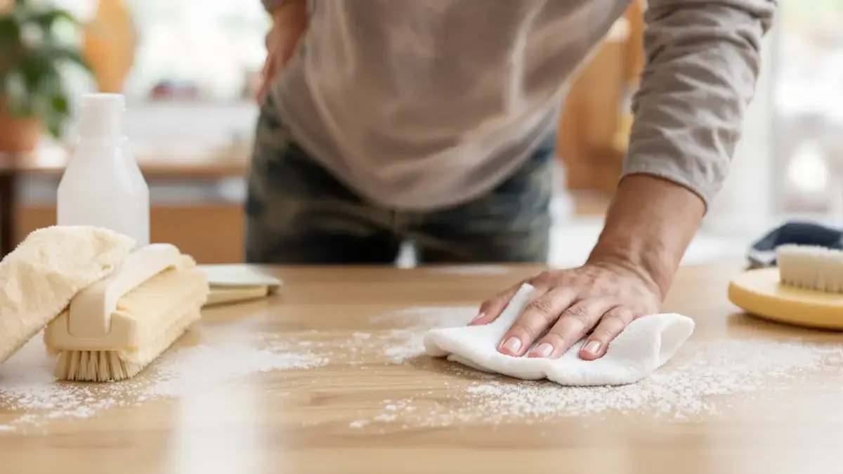 Te vaak schoonmaken is niet altijd gunstig: sommige oppervlakken slijten sneller
