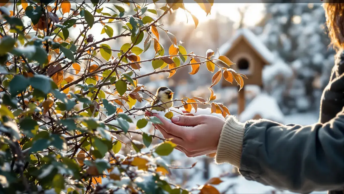 Een subtiel gebaar in de tuin verbetert de overlevingskansen van dieren in de winter