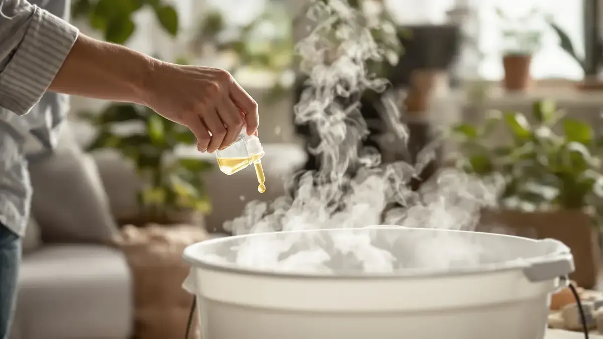 Twee druppels in de schoonmaakemmer volstaan om het huis langdurig heerlijk te laten ruiken, zonder azijn