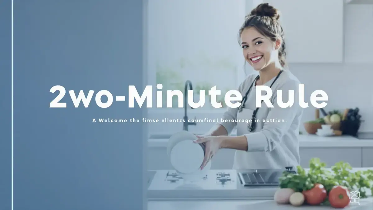 De regel van twee minuten die voorkomt dat de afwas zich dag na dag ophoopt