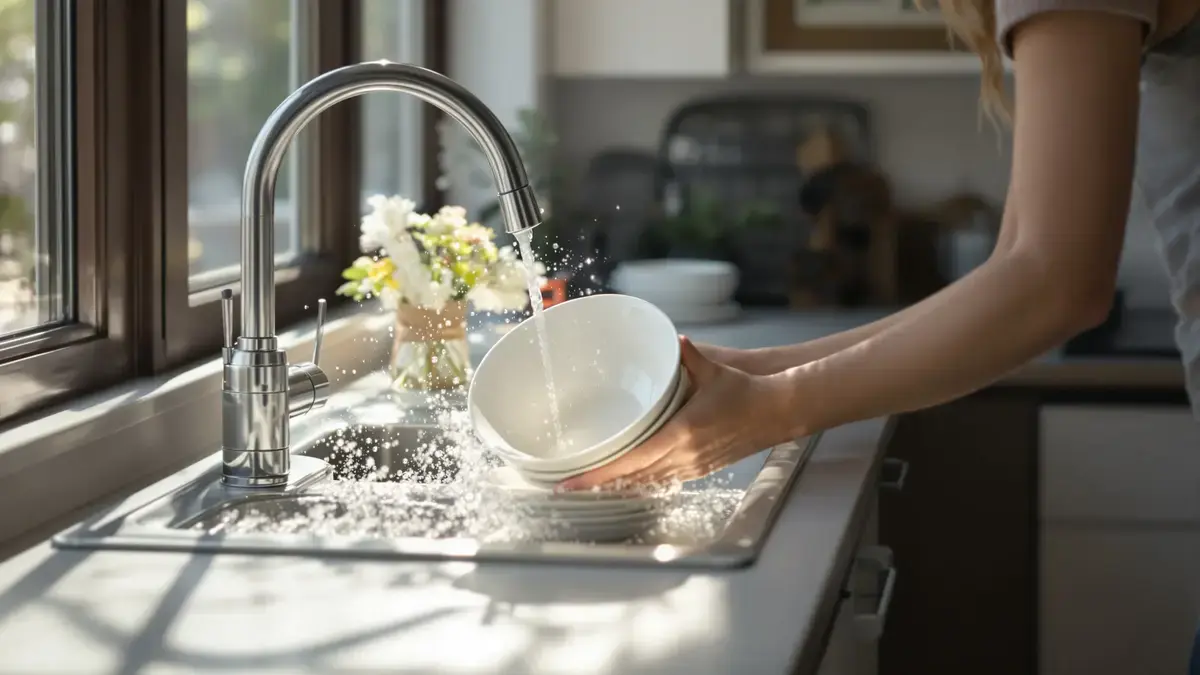 De twee-minutenregel die moeiteloos voorkomt dat de afwas zich ophoopt