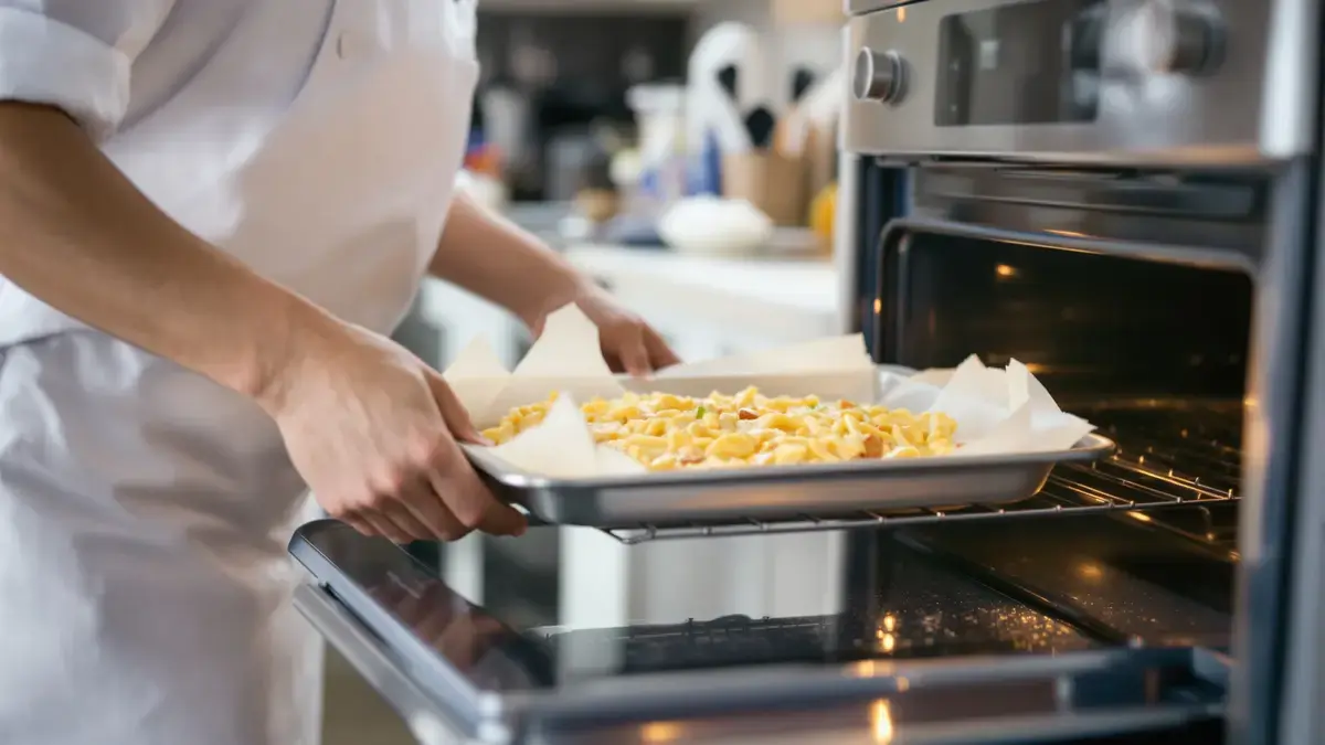 Deze tip van de chef beperkt vetspatten op de ovenwanden