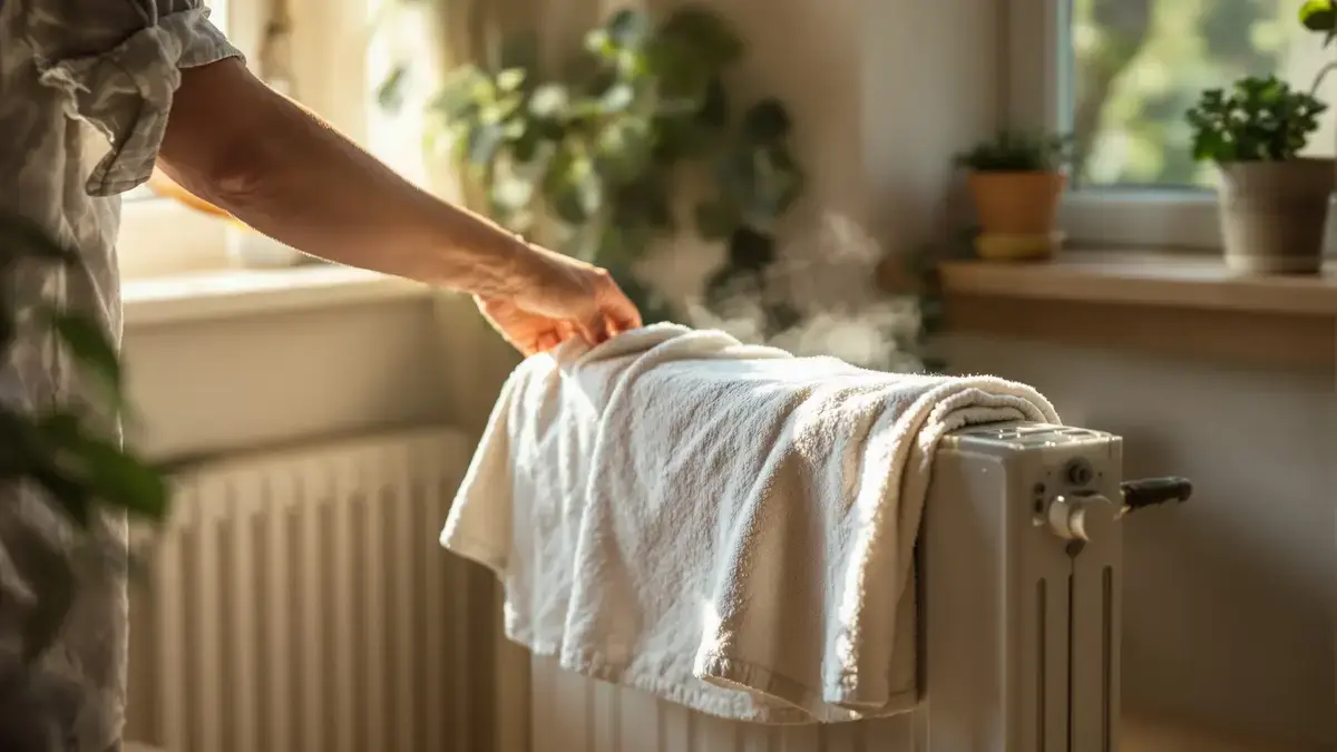 Een vochtige theedoek op de radiator: wat niemand je vertelt voordat je het probeert