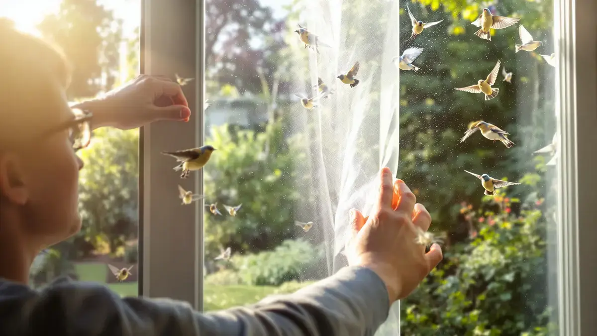 Neem een verrassende methode aan om vogels te beschermen: plak raamfolie op uw ramen