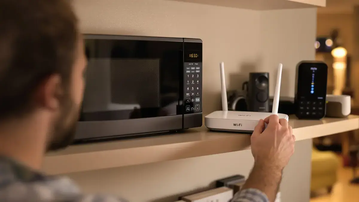 Waarom je wifi-verbinding traag kan zijn en hoe je deze kunt verbeteren door bepaalde huishoudelijke apparaten uit de buurt te houden