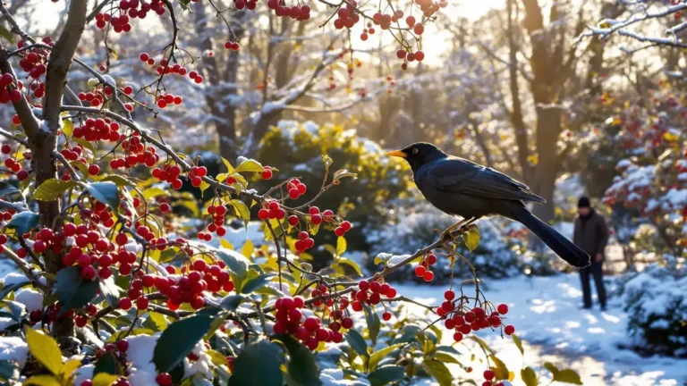 Een wintervrucht speelt een sleutelrol bij de trouw van merels aan de tuin