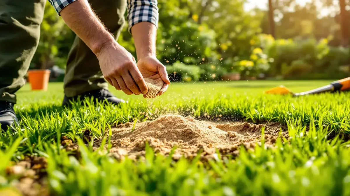 In welke gevallen verbetert het toevoegen van zand echt de gezondheid van het gazon?