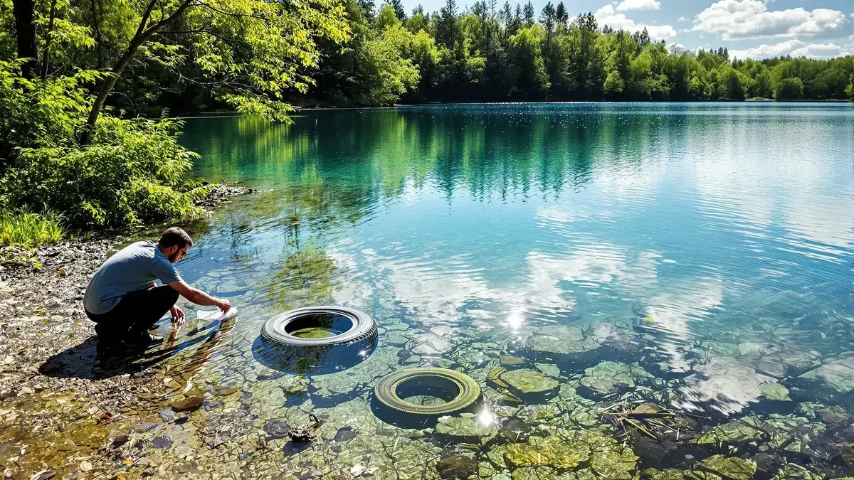 Deeltjes afkomstig van onze autobanden vervuilen een meer dat als een van de zuiverste van Europa wordt beschouwd