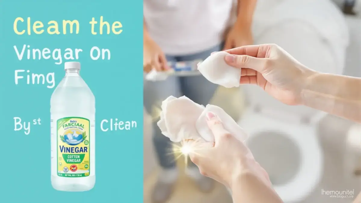 Een eenvoudig met azijn doordrenkt watje is soms genoeg om geurtjes in de toiletten blijvend te verwijderen