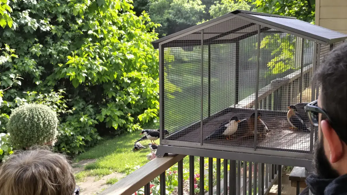 Zowel op het balkon als in de tuin beschermt dit alledaagse metalen voorwerp vogels effectief tegen de kou en roofdieren