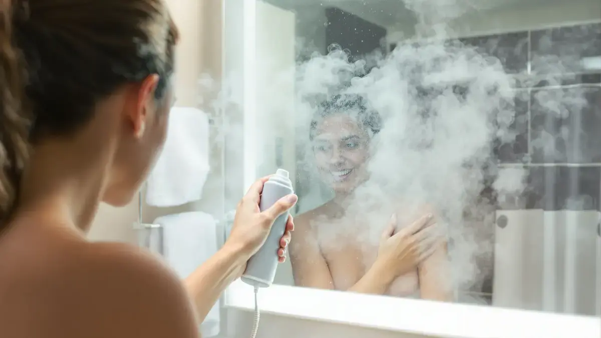 Beslagen spiegel na het douchen: de eenvoudige tip die condensvorming blijvend voorkomt