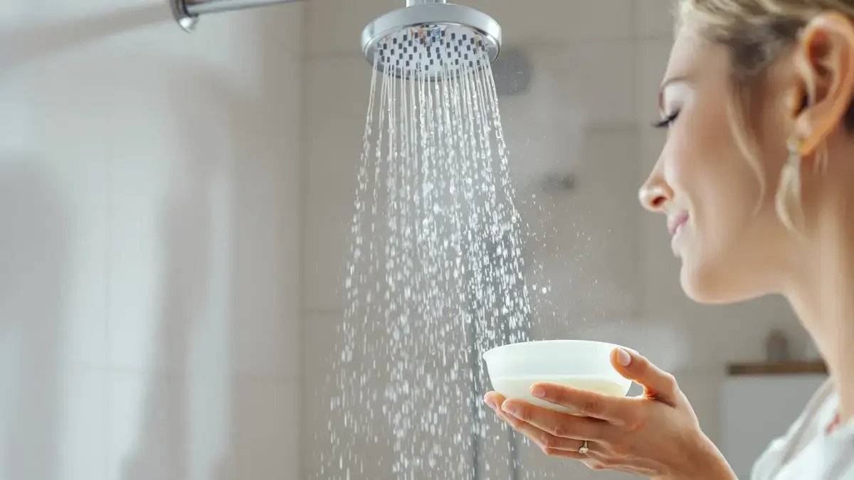 De kalkaanslag van de douchekop verdwijnt in vijf minuten met een veelgebruikt ingrediënt dat u al in huis heeft