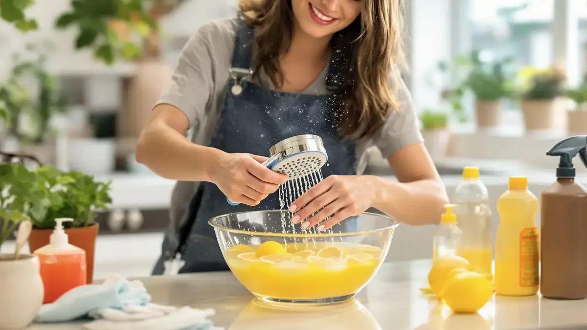 Een weinig bekende methode om uw douchekop op natuurlijke wijze te ontkalken