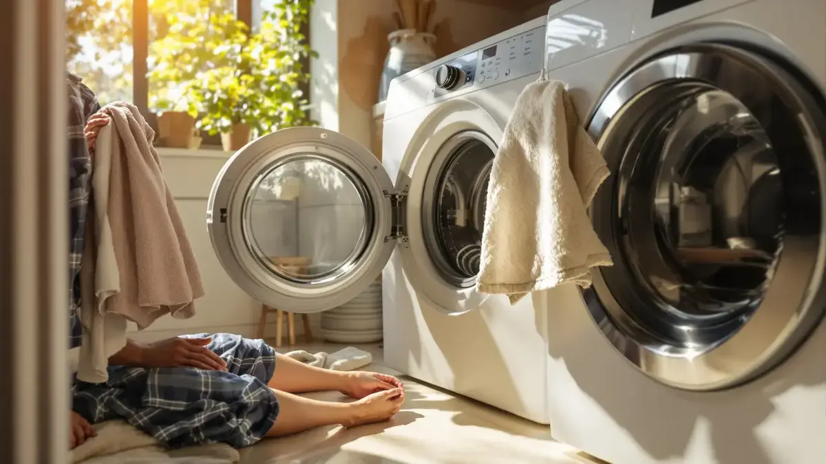 Deze eenvoudige handdoek in de droger bespaart elektriciteit