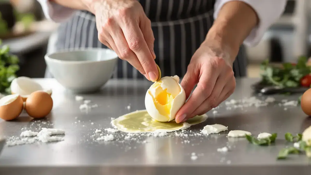 Eieren pellen zonder te worstelen met de schaal: de tip die koks altijd toepassen