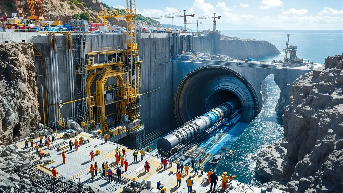 Een gigantische onderzeetunnel die continenten met elkaar verbindt is al in aanbouw