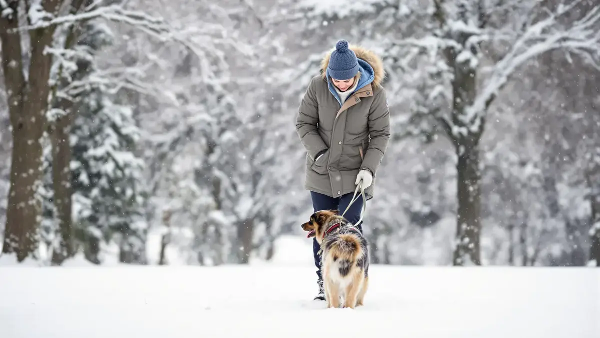 Je hond in de winter uitlaten vergt meer waakzaamheid dan je denkt om zijn gezondheid te behouden