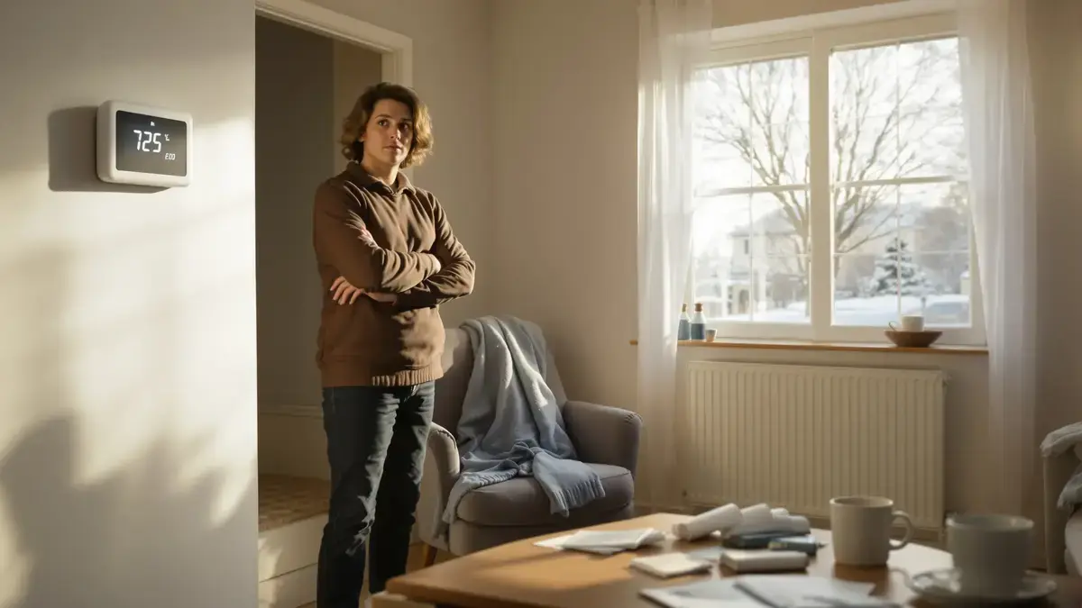 Het huis verlaten met de verwarming uit is een veelgemaakte fout die de energierekening kan verergeren.