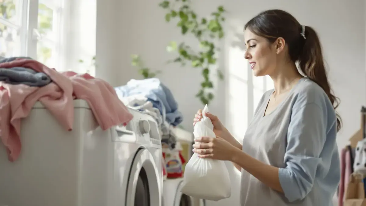 Een huisvrouw legt uit hoe een kopje in de trommel de werking van uw wasmachine kan verstoren