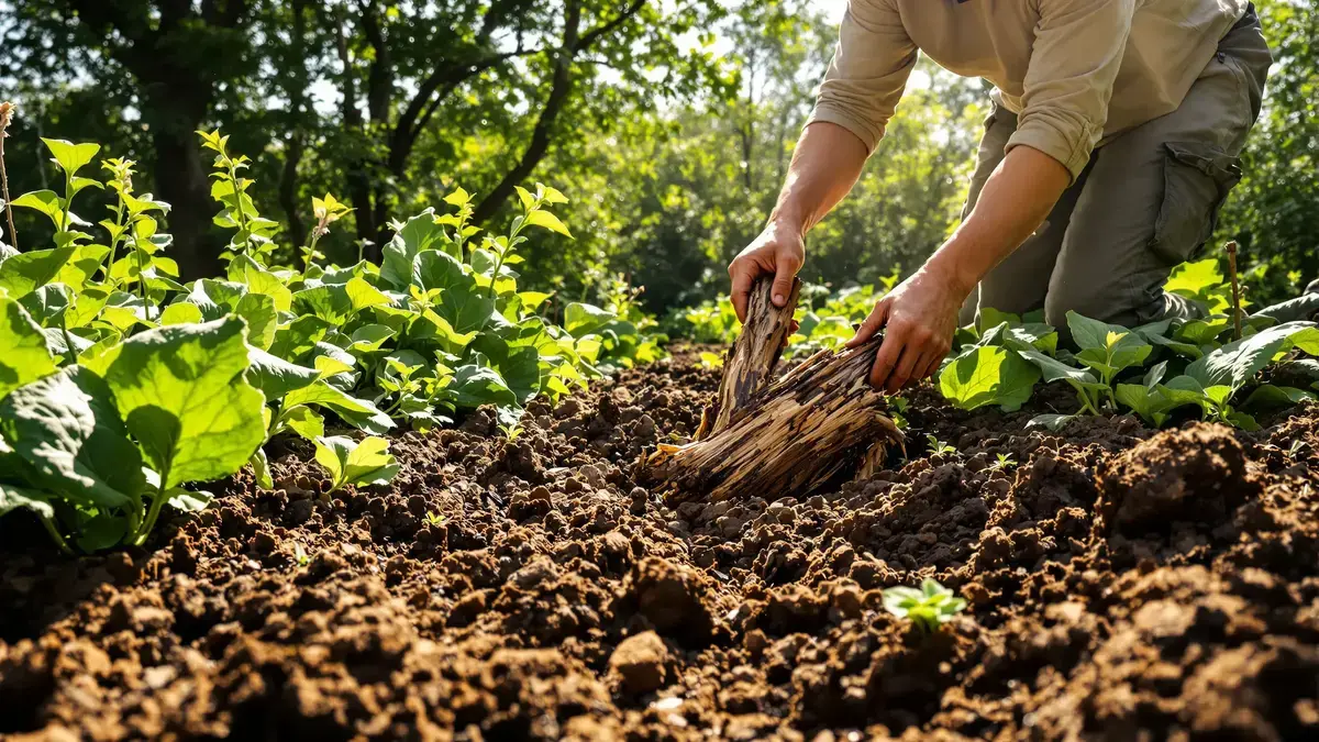 De onbekende invloed van het begraven van dood hout in uw moestuin: een genuanceerde analyse