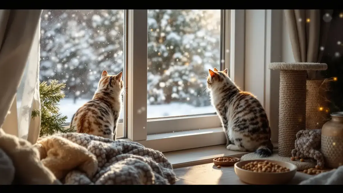 Hoe lang een kat in de winter buiten kan verblijven: wat je moet weten