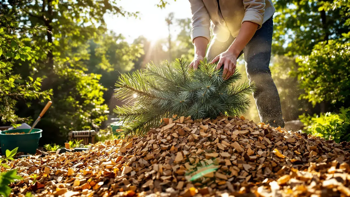 Je kerstboom recyclen: hoe je er mulch of compost van maakt die goed is voor de tuin