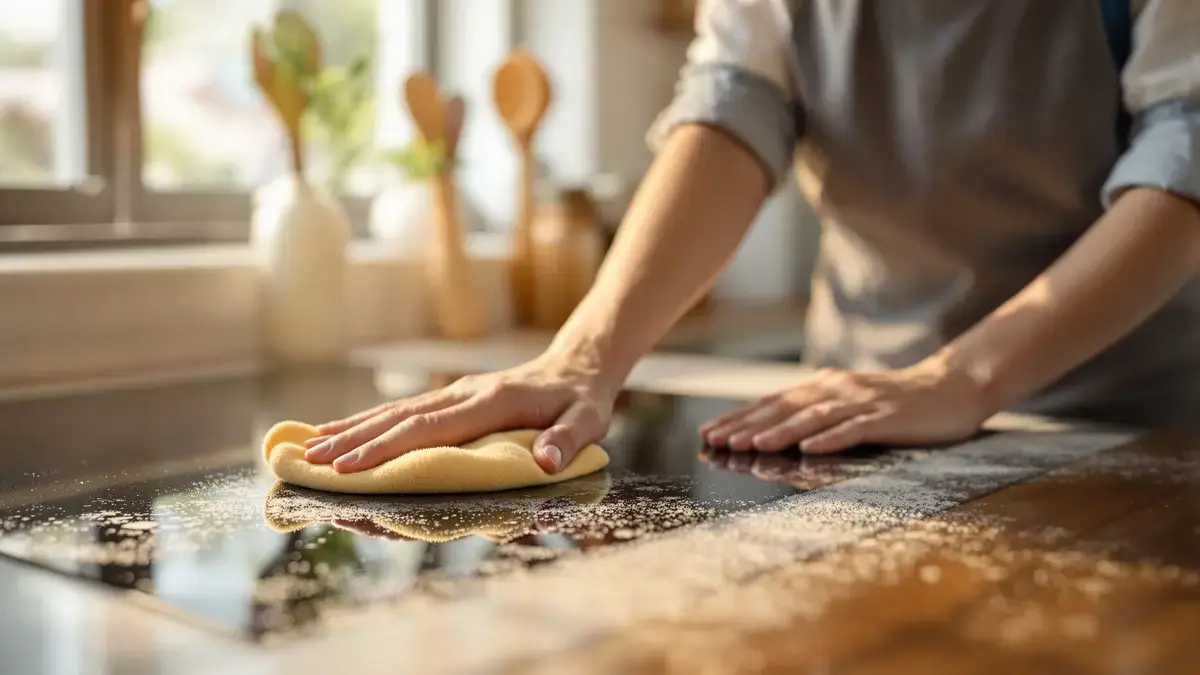 Hoe u uw gekraste vitrokeramische kookplaat in vijf minuten nieuw leven inblaast