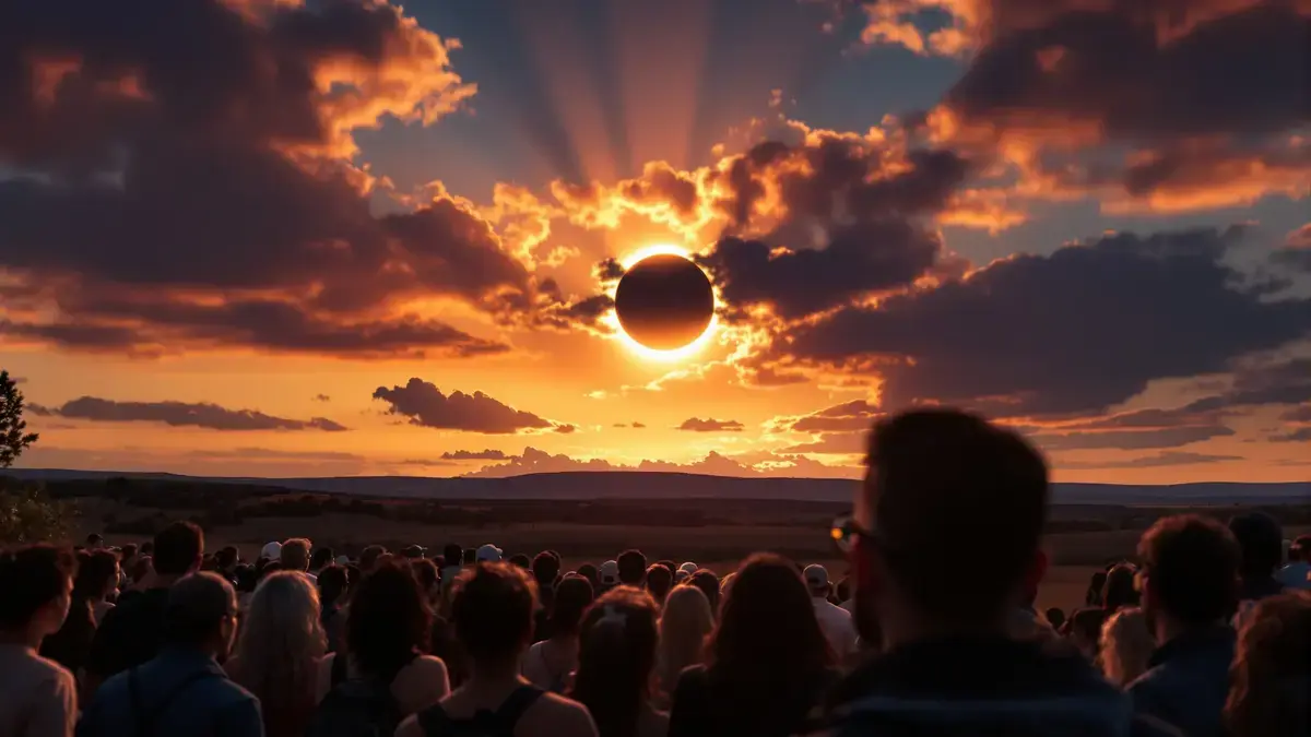 Wanneer de dag door de langste zonsverduistering van de eeuw in nacht verandert