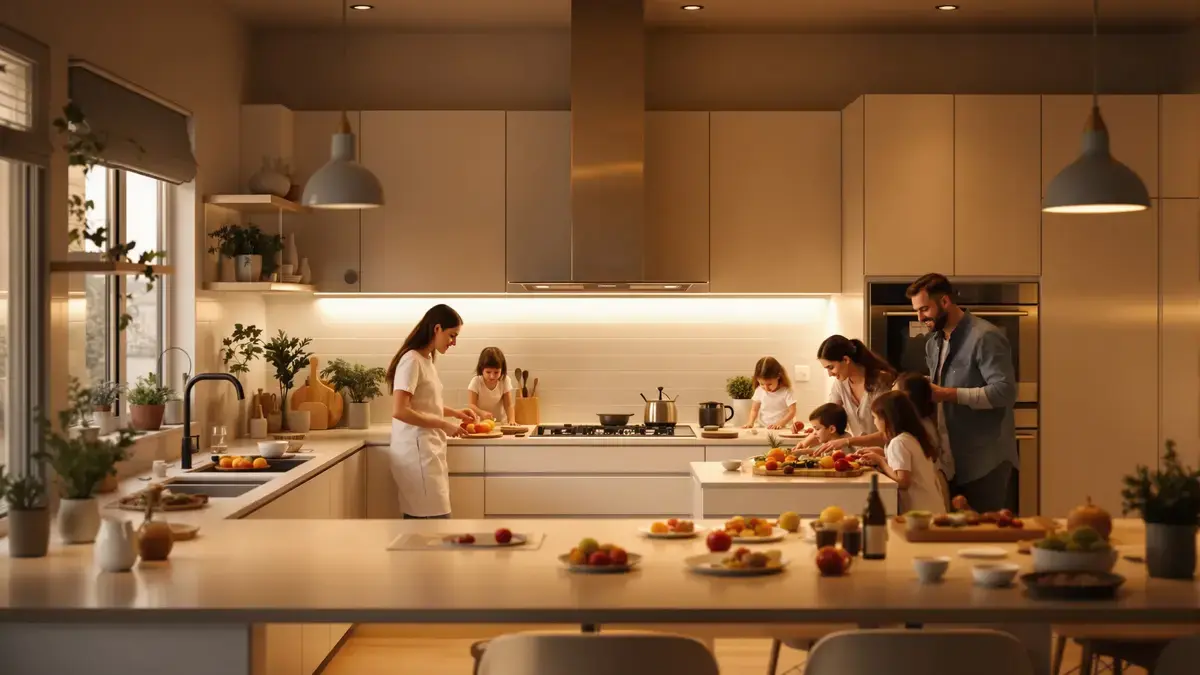 Waarom moderne keukens centrale verlichting vervangen door gerichte verlichting