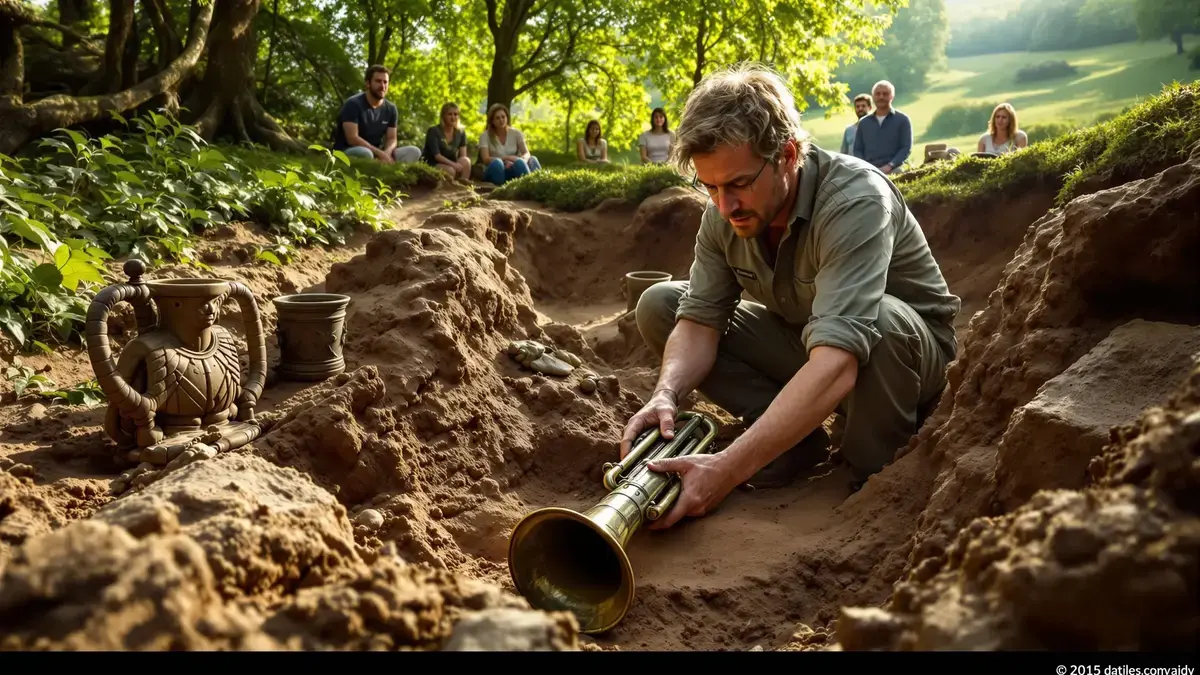 Een 2.000 jaar oude oorlogstrompet duikt in Engeland opnieuw op en zou verband kunnen houden met een gevreesde Keltische figuur