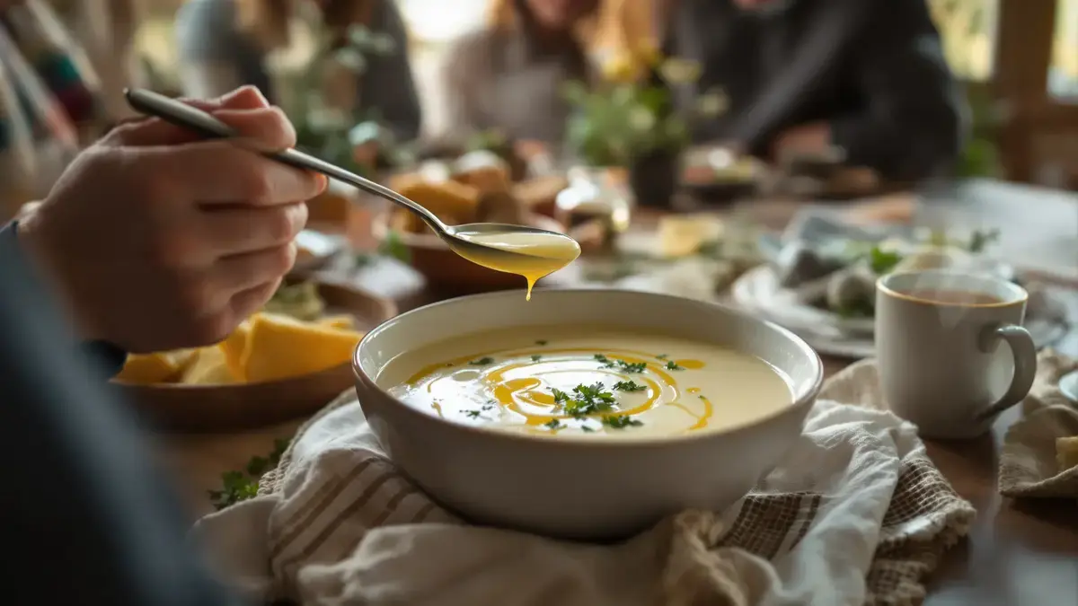 De romige knolselderijsoep die het hart verwarmt: een eenvoudig recept om te genieten van een moment van tederheid
