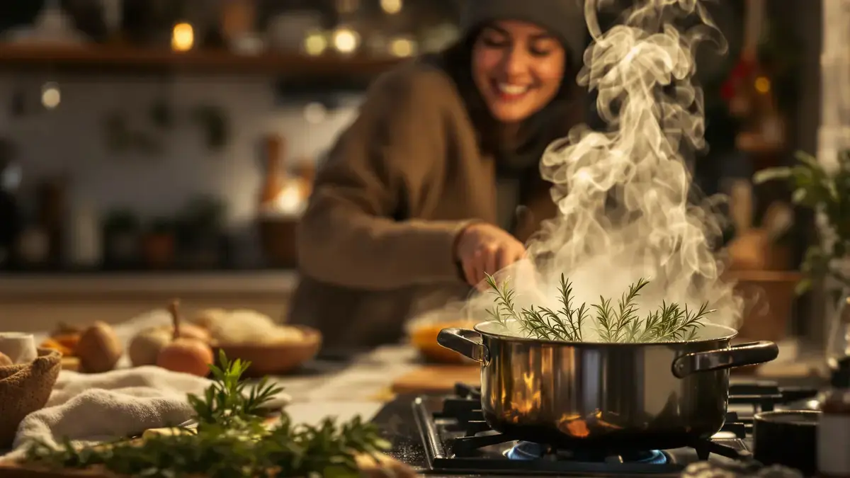 Waarom rozemarijn laten koken echt de lucht in huis in de winter verandert