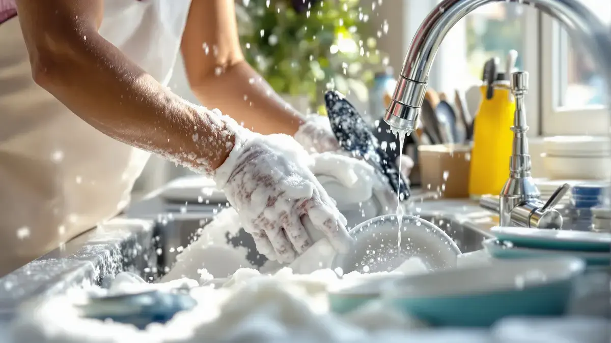 Schuim bij het afwassen is niet alleen een kwestie van comfort, maar ook van hygiëne
