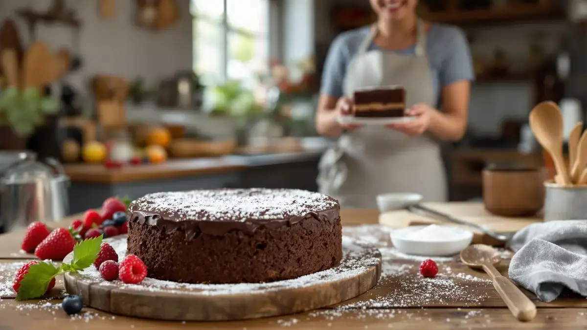 Smeuïge chocoladecake zonder vet: het snelle recept om te ontdekken