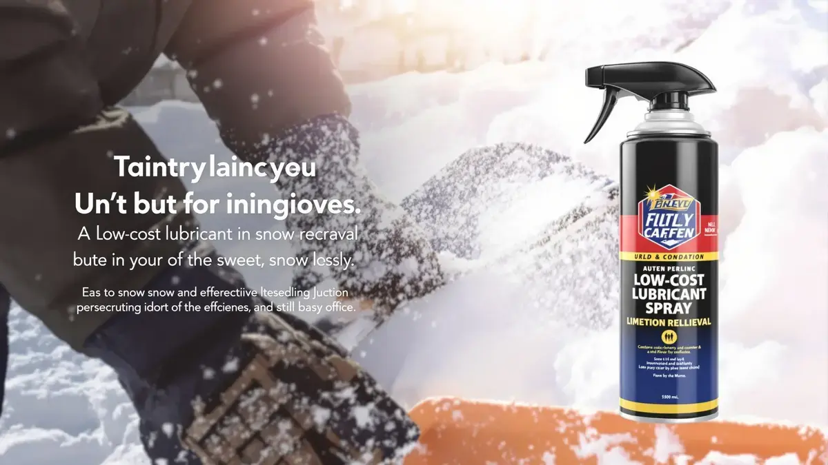 Voordat je gaat sneeuwruimen verandert dit zeer goedkope product, aangebracht op de schep, de benodigde inspanning