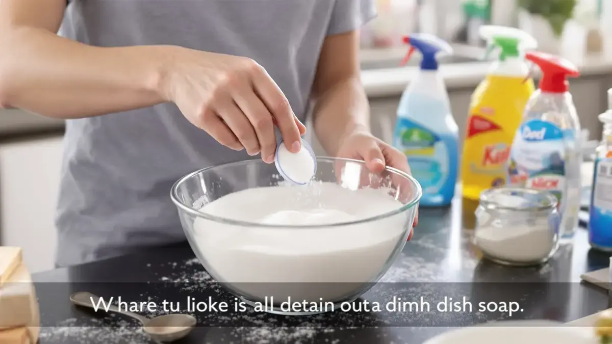 Dit mengsel van zout en afwasmiddel lost een veelvoorkomend huishoudelijk probleem op